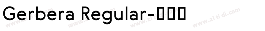 Gerbera Regular字体转换